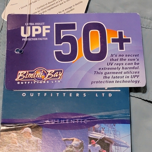 Bimini Bay Outfitters Ltd Long Sleeve Button Up UPF 50+ Shirt NWOT - Picture 6 of 15